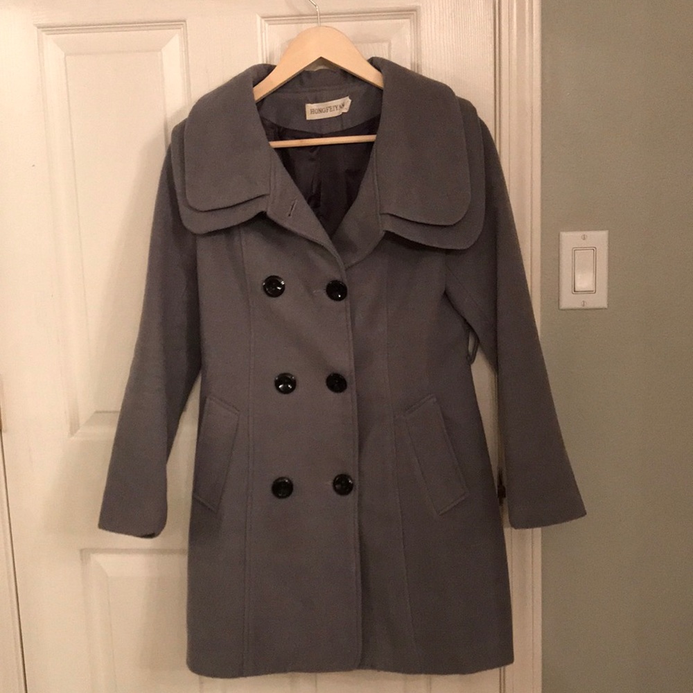 Grey Peacoat